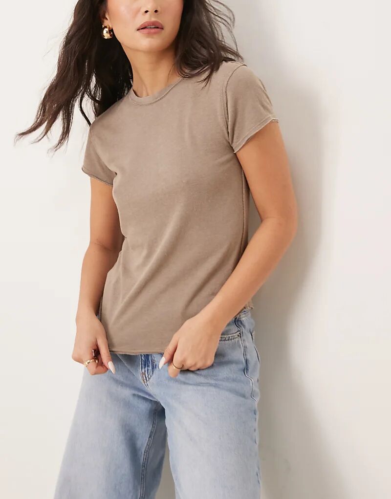 

Детская футболка Free People с круглым воротом из каймановой шерсти