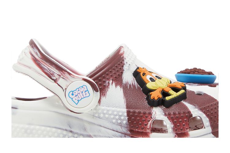 Кроссовки Crocs Cocoa Puffs x Classic Clog Toddler Rise N’ Style, коричневый — фото 2