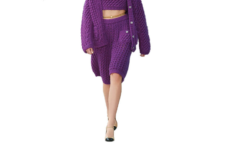 

Повседневные шорты женские фиолетовые Chanel