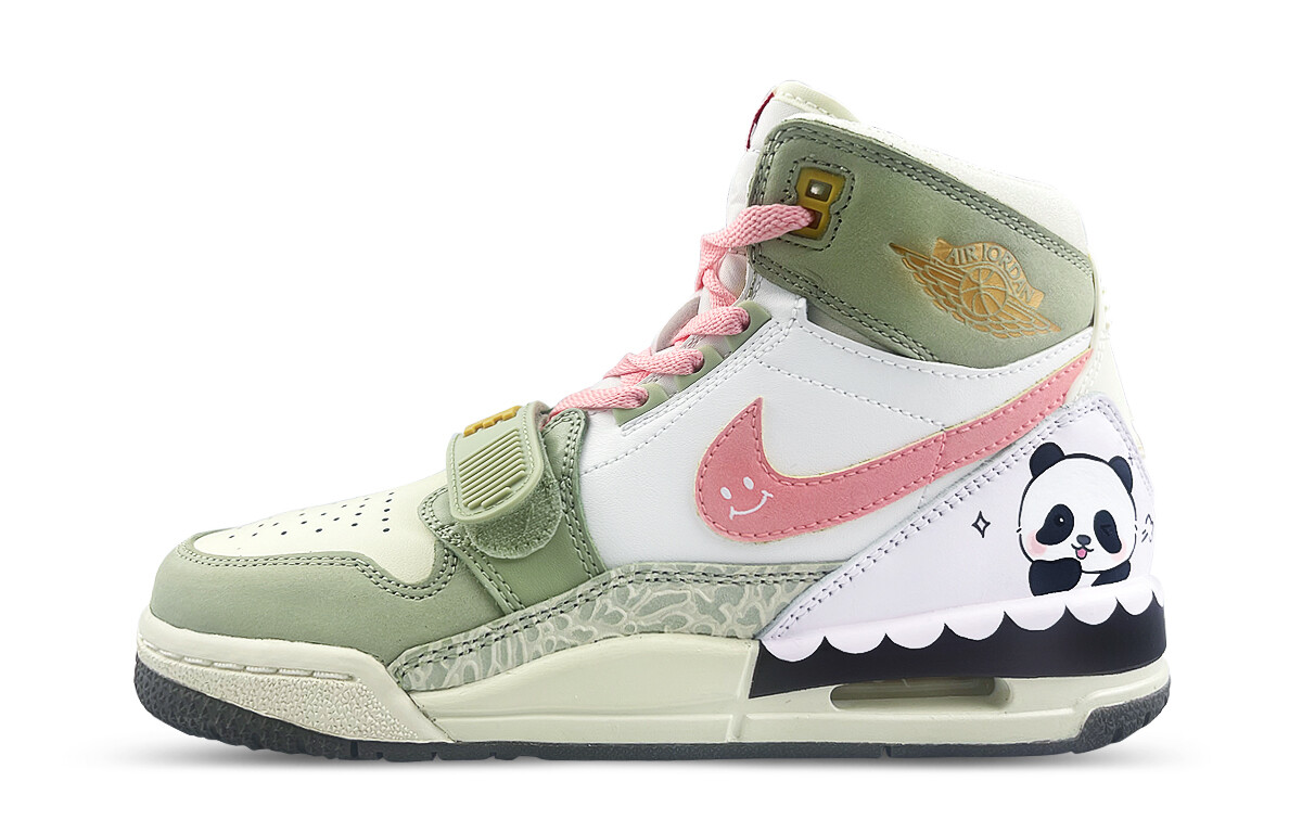 

Кроссовки Jordan Legacy 312 Vintage Basketball Shoes Women's High-top White/green, зеленый