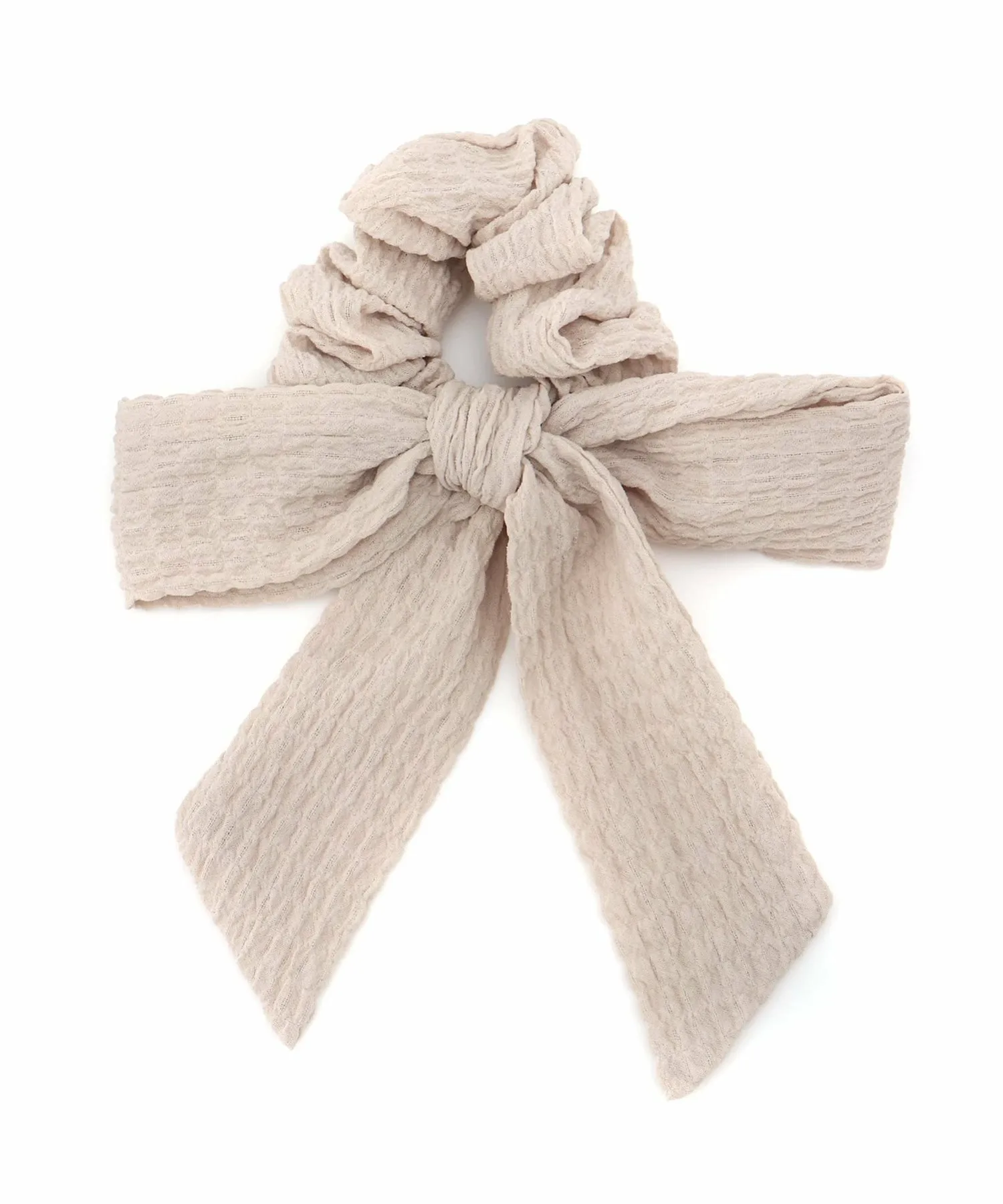 Резинка для волос с рельефной лентой Three Four Time, beige