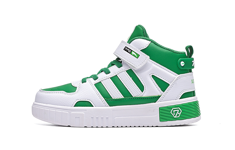 

7 PE Mid Top Детские кроссовки для скейтбординга 7-PE, белый/зеленый