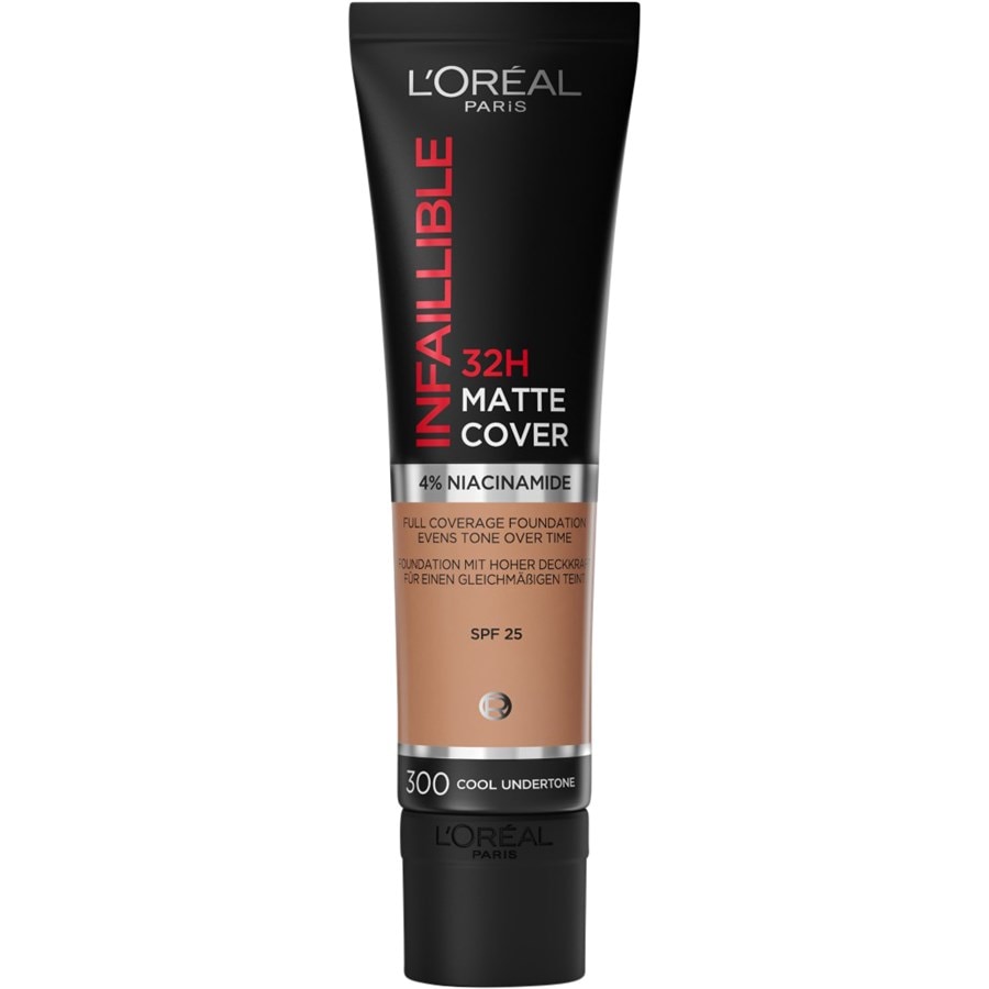 

Тональная основа L’Oréal Paris Infaillible 32H Matte Cover, 300 Cool Undertone / 30 ml