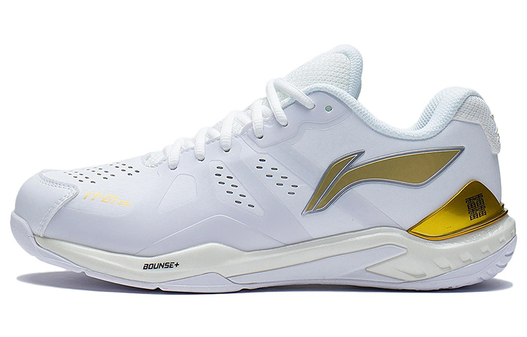 

LINING Лининг Клауд Тандер ЗН Бадминтонные Кроссовки Унисекс Белый Золотой