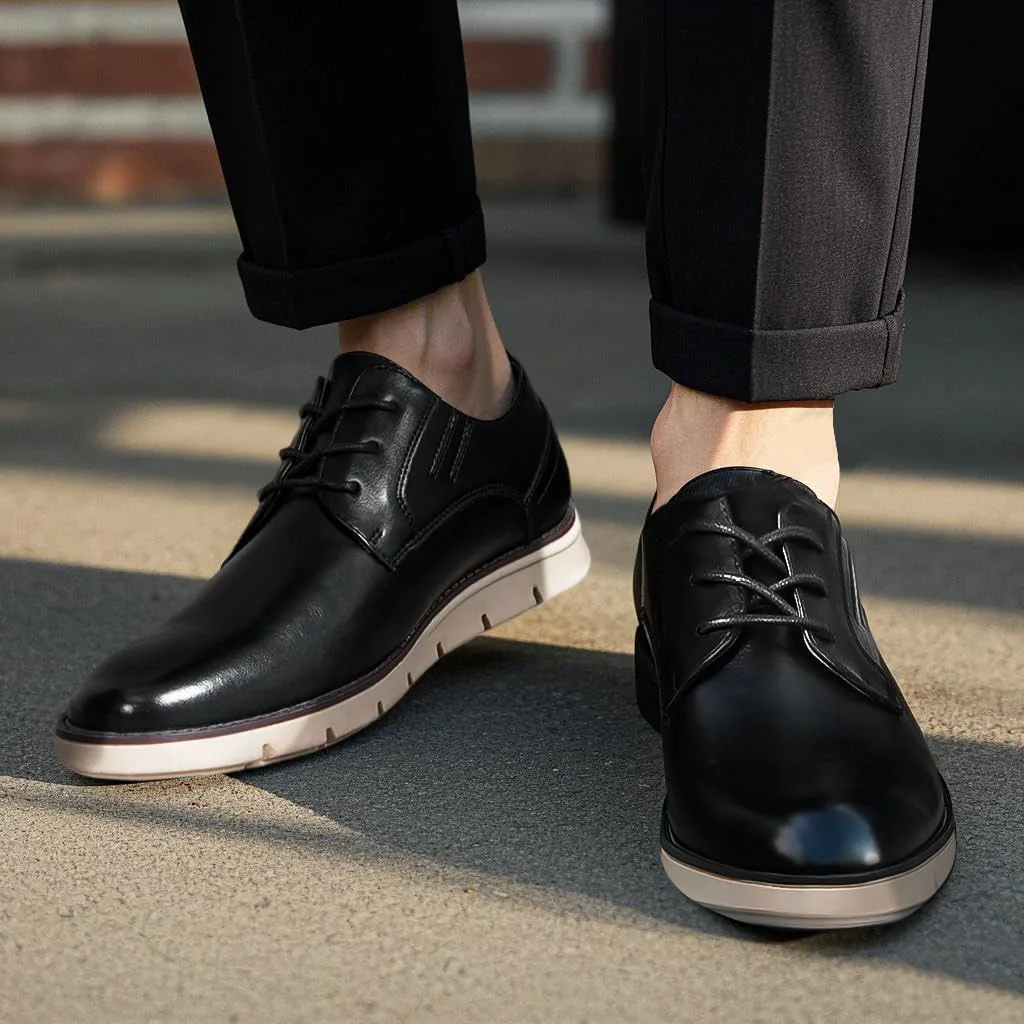 

Туфли Jousen Mens Casual Shoes Simple Comfortable Casual Dress Shoes for Men, черный