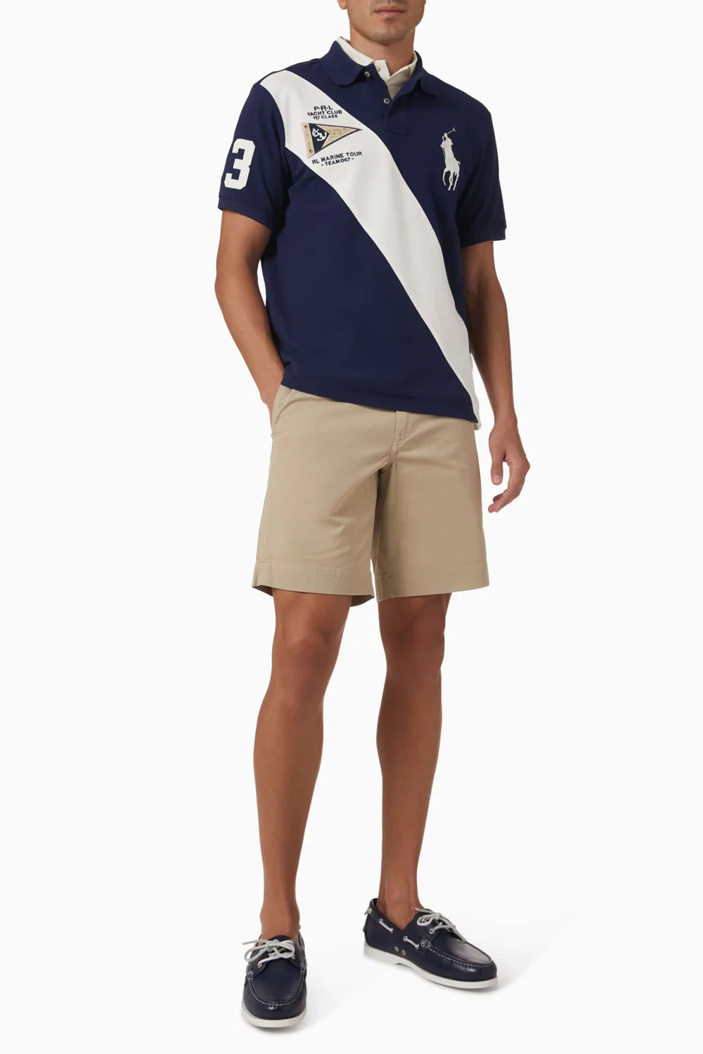 Шорты чино из хлопка с эластаном Polo Ralph Lauren, нейтральный — фото 2