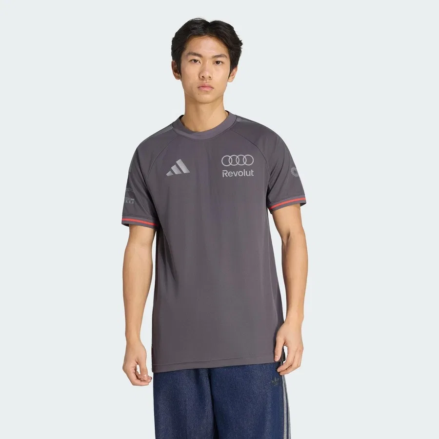 Футболка спортивная с длинным рукавом Performance Audi Revolut F1 Team Driver Jersey Authentic adidas, Серый