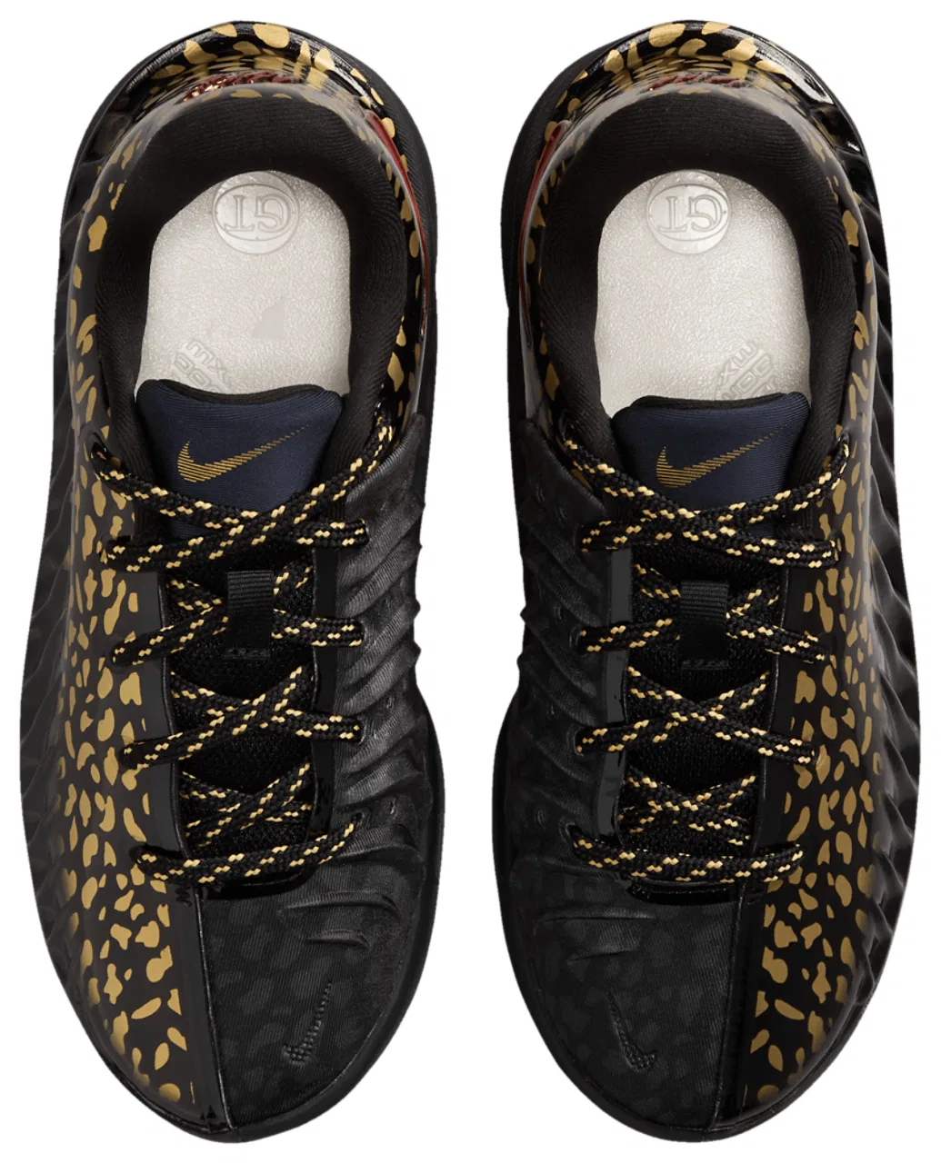 Детские кроссовки G.T. Cut 4 Nike, цвет Black/Bright Crimson/Metallic Gold — фото 4