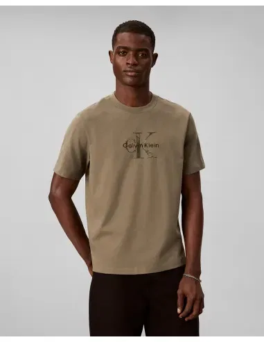 Футболка с принтом Calvin Klein, пыльный