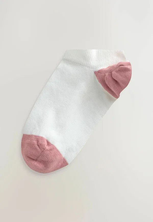 Носки с принтом Heel & toe detail 4 pack Next, белый, розовый — фото 3