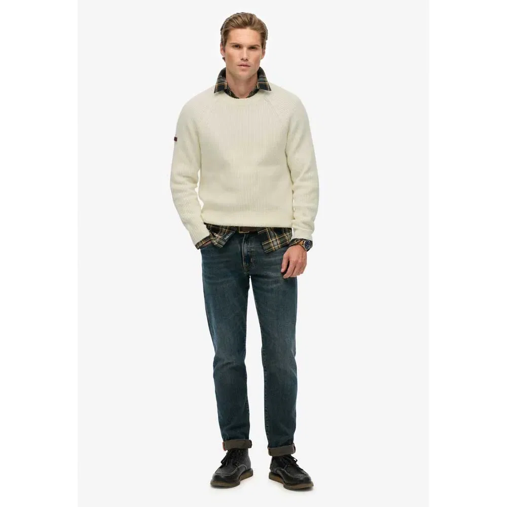 Свитер Chunky Raglan Superdry, бежевый — фото 4