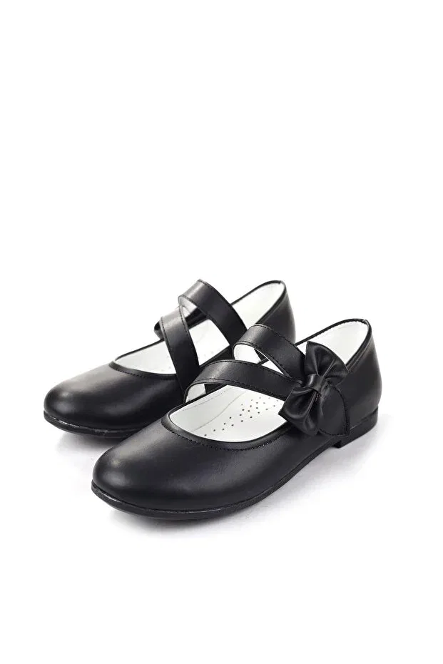 Детские балетки для девочек из искусственной кожи Syt, Black
