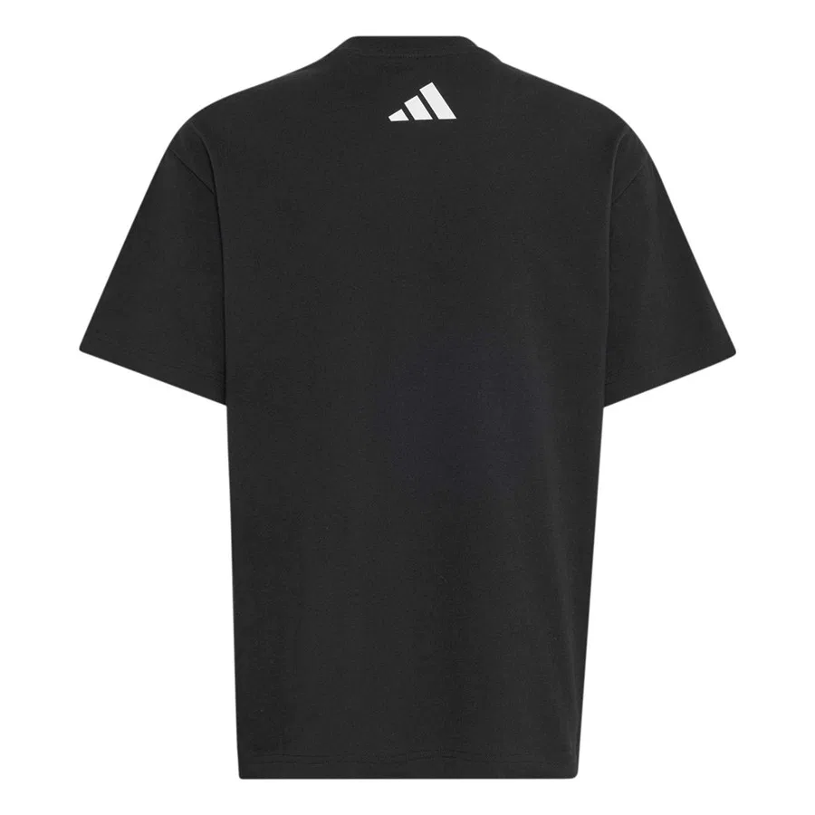 Детская футболка из мягкого хлопка adidas Mer Lon Tee Y KR9683, Черный — фото 3
