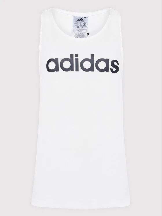 Топ regular fit Essentials Loose Logo Adidas, белый — фото 4