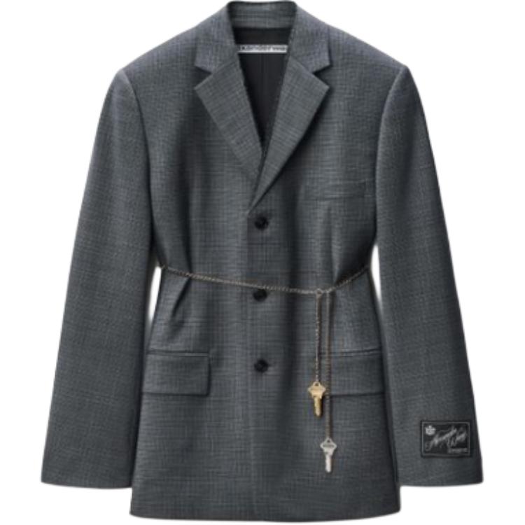 

Alexander Wang Съемный блейзер с цепью, Gray