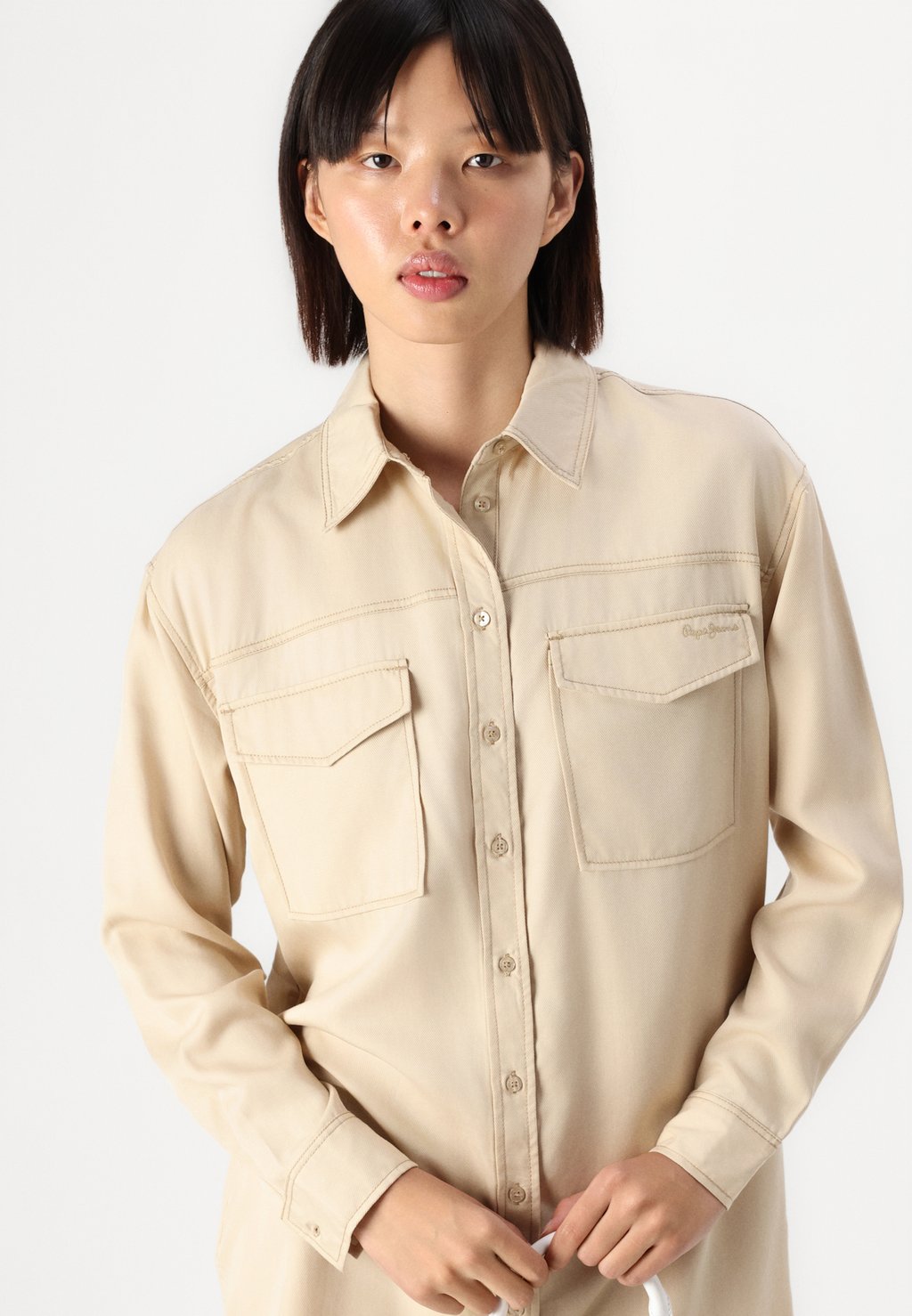 

Платье из денима BEATE Pepe Jeans, бежевый