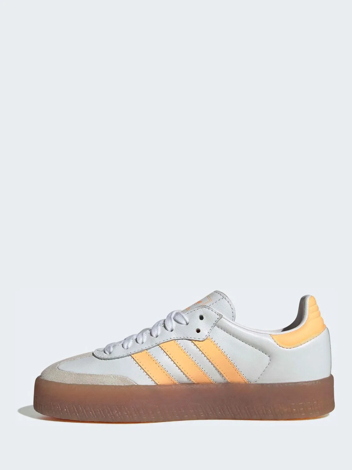 Кроссовки с обновленным верхом Sambae adidas originals, белый/желтый — фото 2