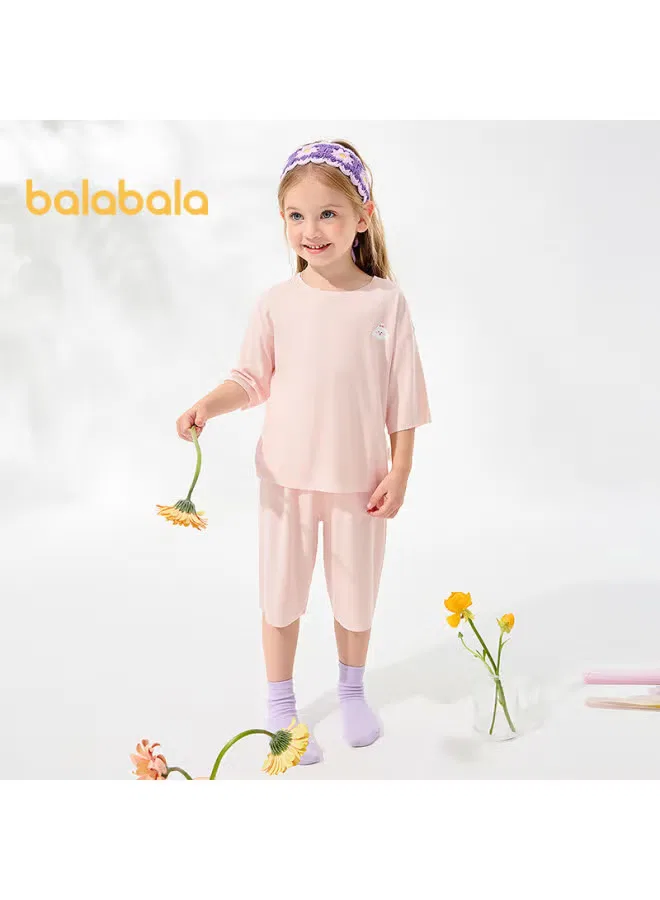 Комплект пижамный с коротким рукавом для малышей Balabala, розовый