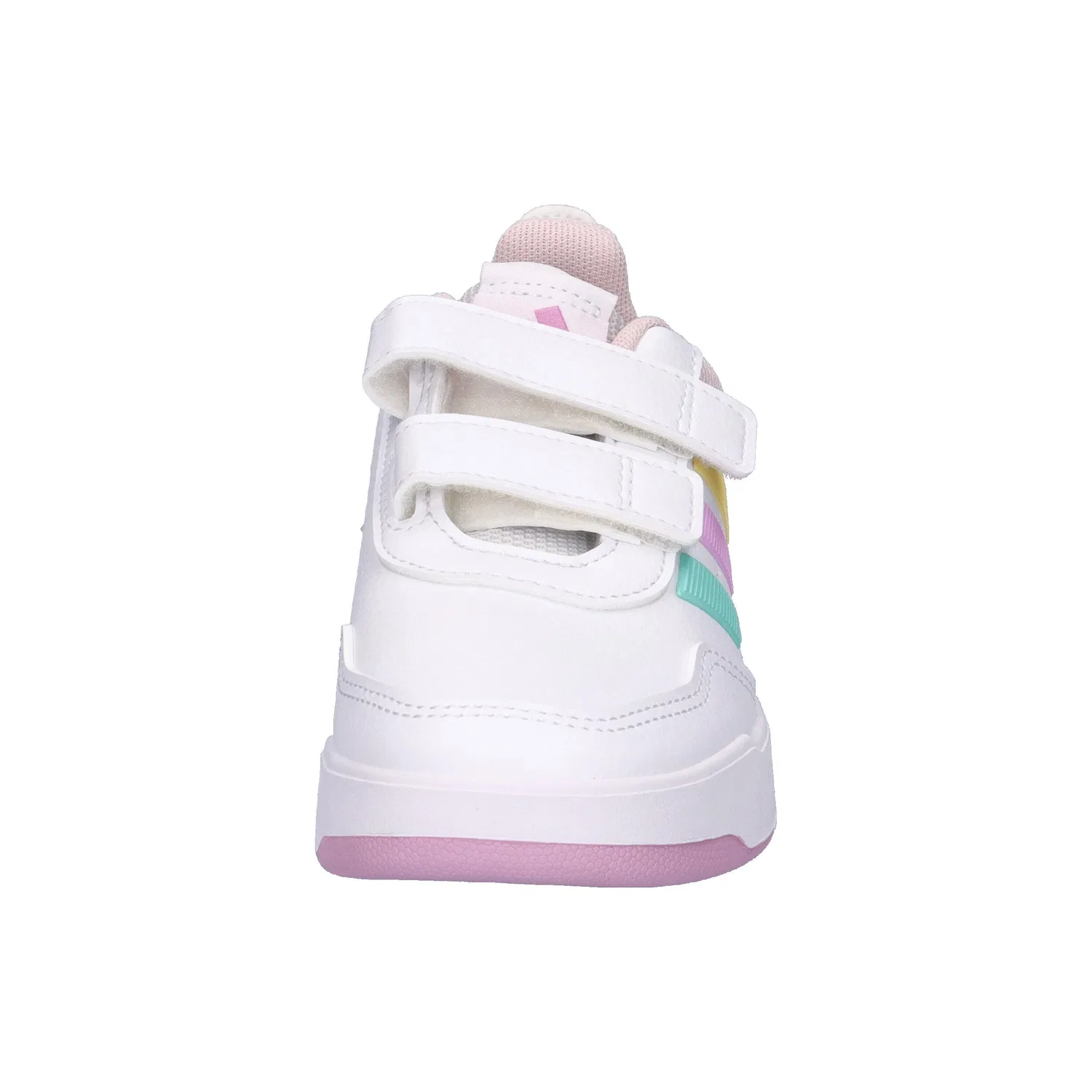 Детские кроссовки с липучками Tensaur Sport 3.0 CF K Adidas, Weiss Konigliches Lila Magentapink — фото 3