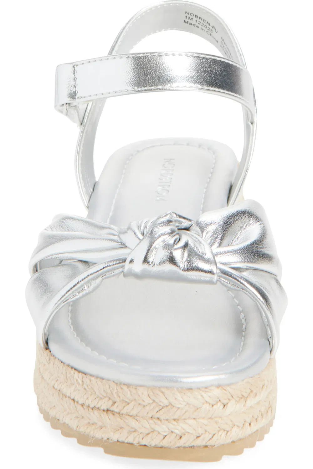 Детские сандалии-эспадрильи на танкетке Bren Nordstrom, Silver Metallic — фото 4