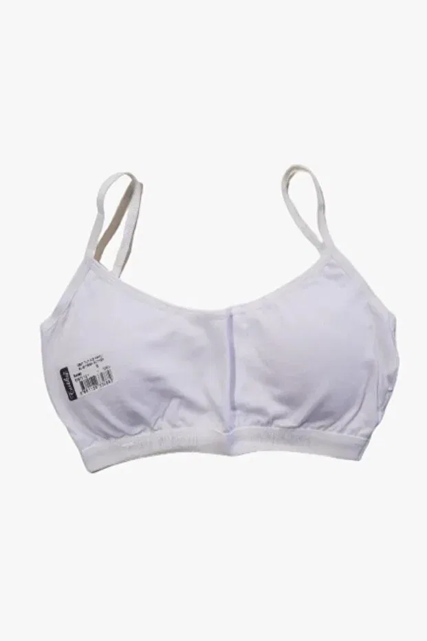Детский бюстгальтер для девочек хлопковый 6 шт. Young Girl 6 Pack Covered Training Bra with Rope Straps Tutku, White