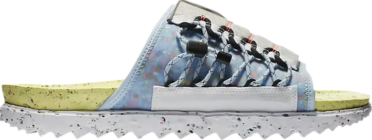 

Сандалии Nike Asuna Slide SE 'Crater - Lemon Twist Grey', зеленый