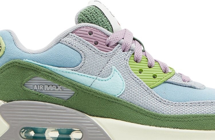 Кроссовки Nike Air Max 90 SE GS 'Sun Club - Worn Blue Treeline', многоцветный — фото 3