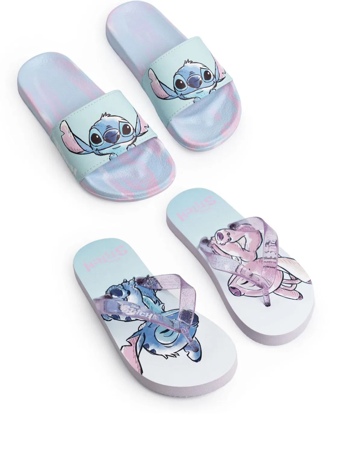 Сандалии-слайды и шлепанцы 2 в 1, Lilo & Stitch Vanilla Underground, голубой