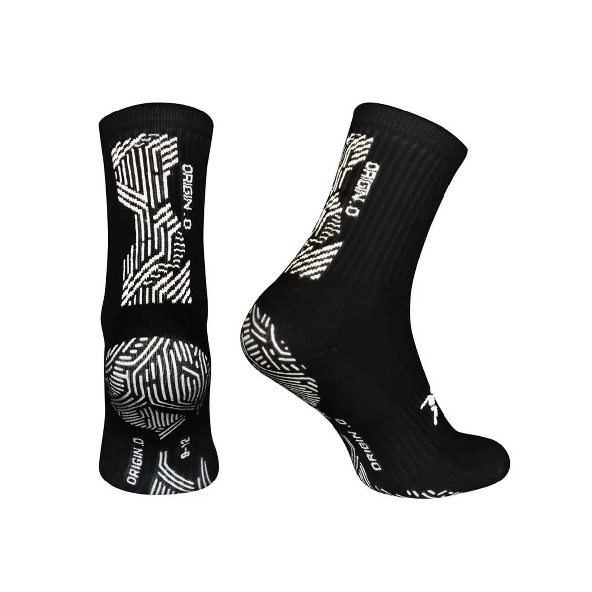 Спортивные носки с антискользящим покрытием Origin.0 Precision, Black — фото 4