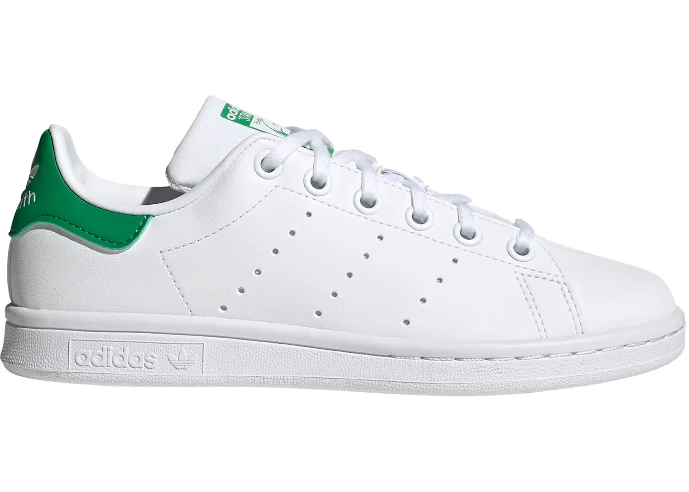 Детские кроссовки с кожаным верхом Adidas Stan Smith Primegreen, Cloud White Cloud White Green