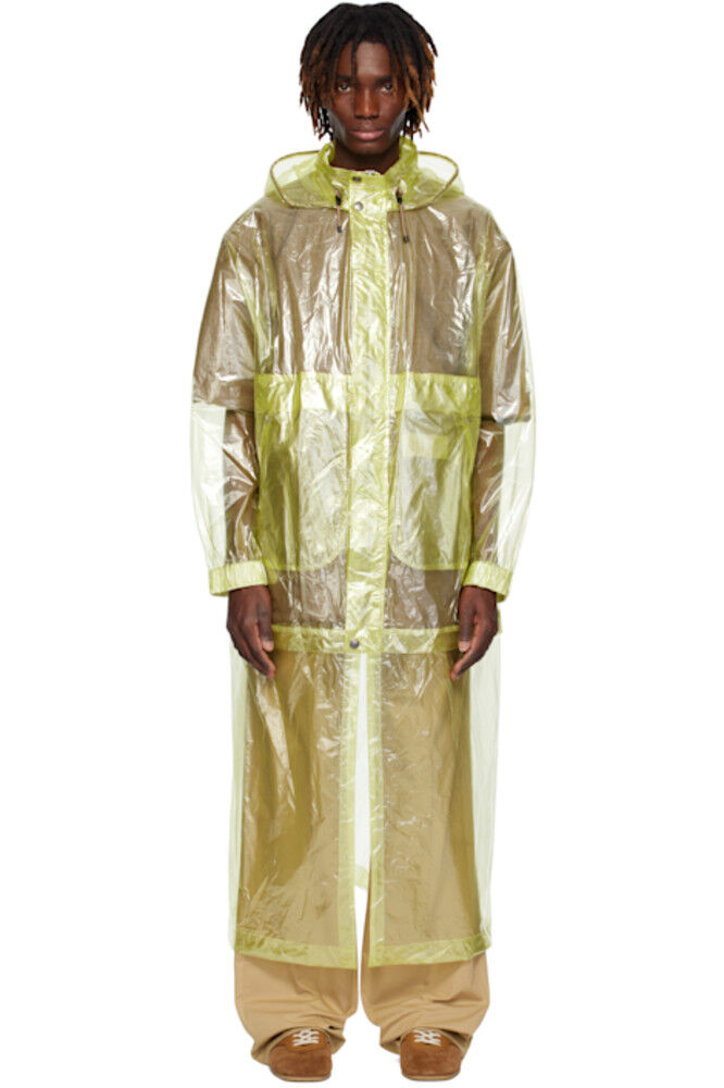 

Желтое полупрозрачное пальто из тафты Dries Van Noten