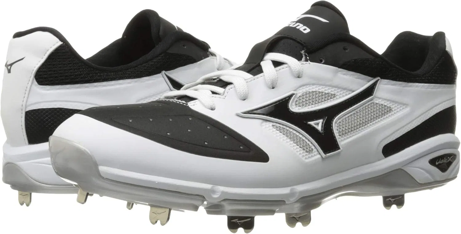 Мужские бейсбольные кроссовки Mizuno Dominant IC, White Black — фото 2