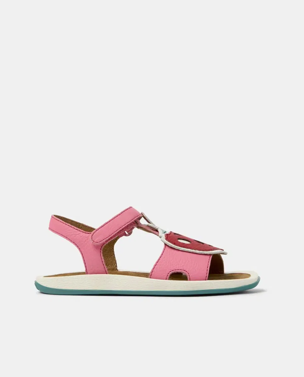 Сандалии детские Camper Twins для девочек, асимметричный дизайн, Fucsia