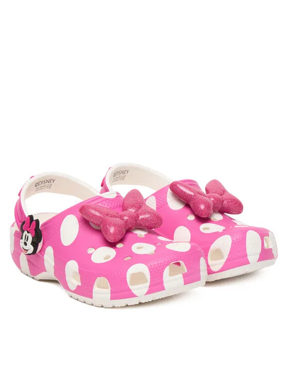 Шлепанцы Kids Minnie Mouse Classic Clog Crocs, розовый — фото 2