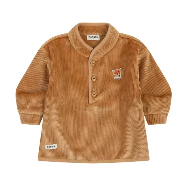 Свитшот с логотипом, 0966, Kangol Kids, бежевый