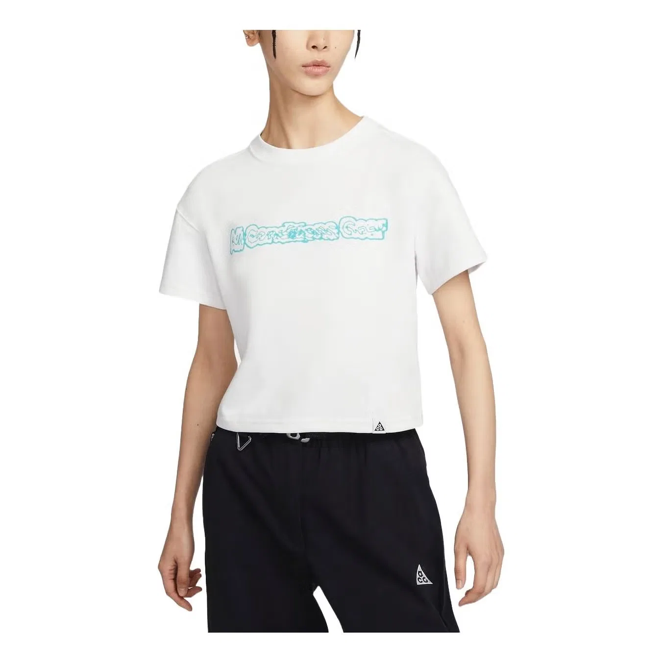 Футболка с принтом ACG Nike, белая