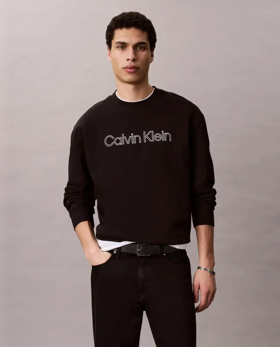 Мужские шорты из ткани спейсер Calvin Klein, Negro