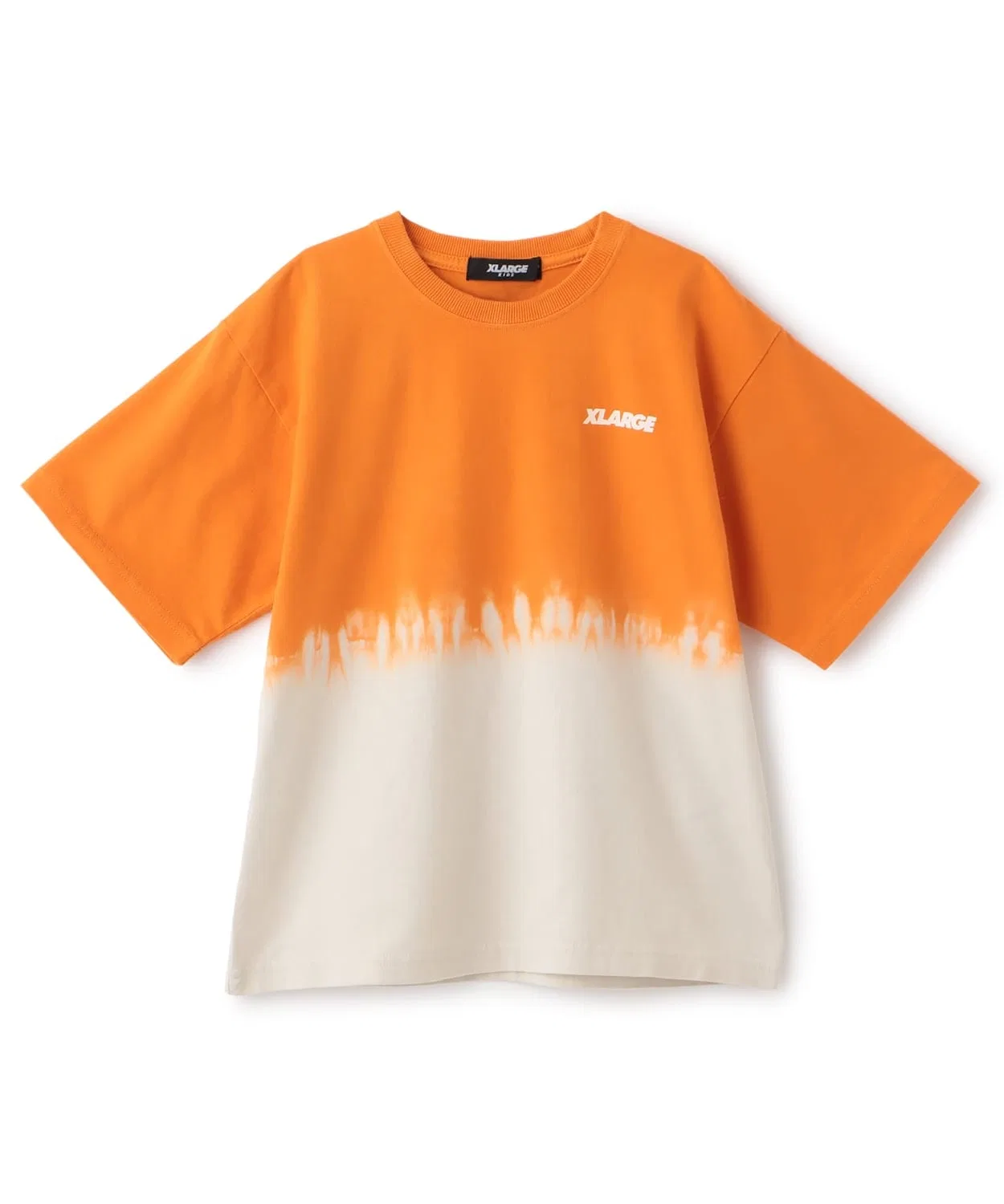 Детская футболка с градиентным тай-дай принтом, с коротким рукавом XLARGE KIDS, Orange