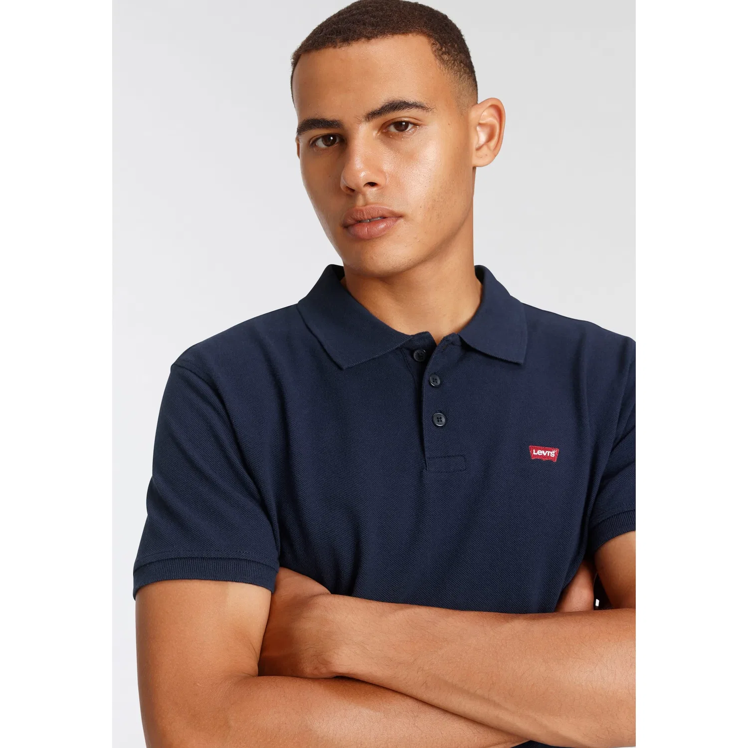 Мужское поло с логотипом Levi's, Dress Blues — фото 4