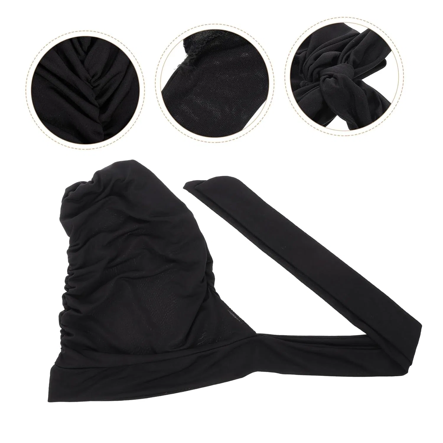 Шапочка для душа Polyester, Black, IWOWHERO — фото 4