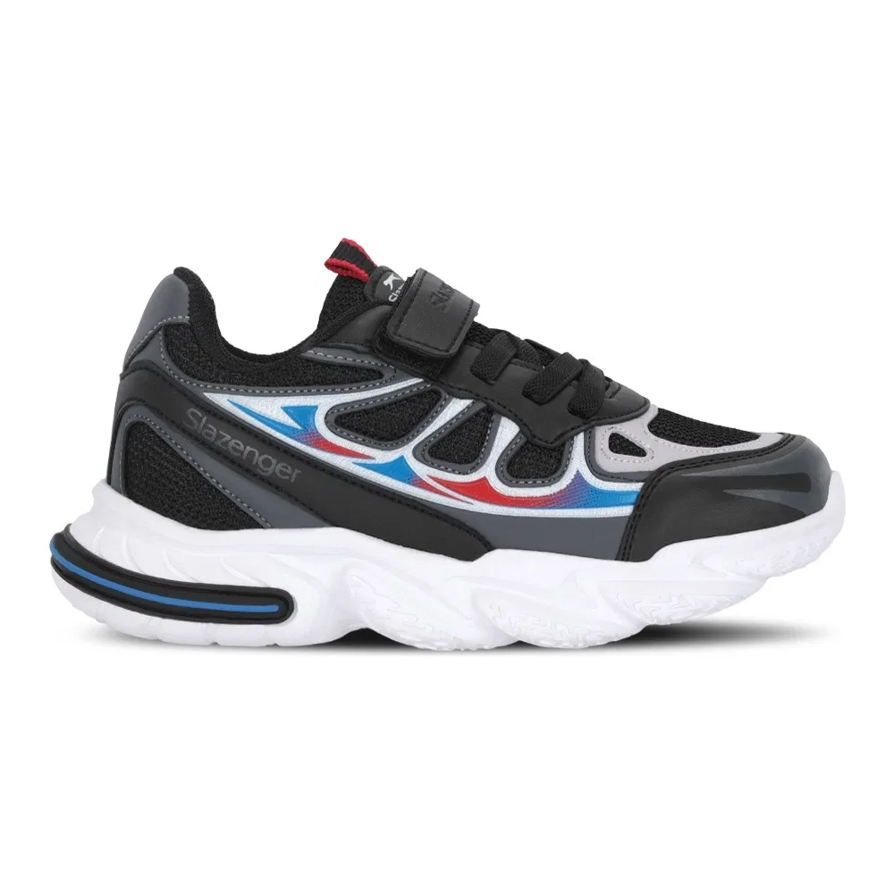 Детские спортивные кроссовки с сетчатым верхом, Black Grey, Kufa I Slazenger