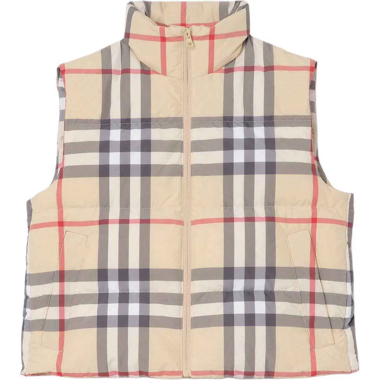 Женский жилет с принтом, Down Vests, Burberry, Multicolor