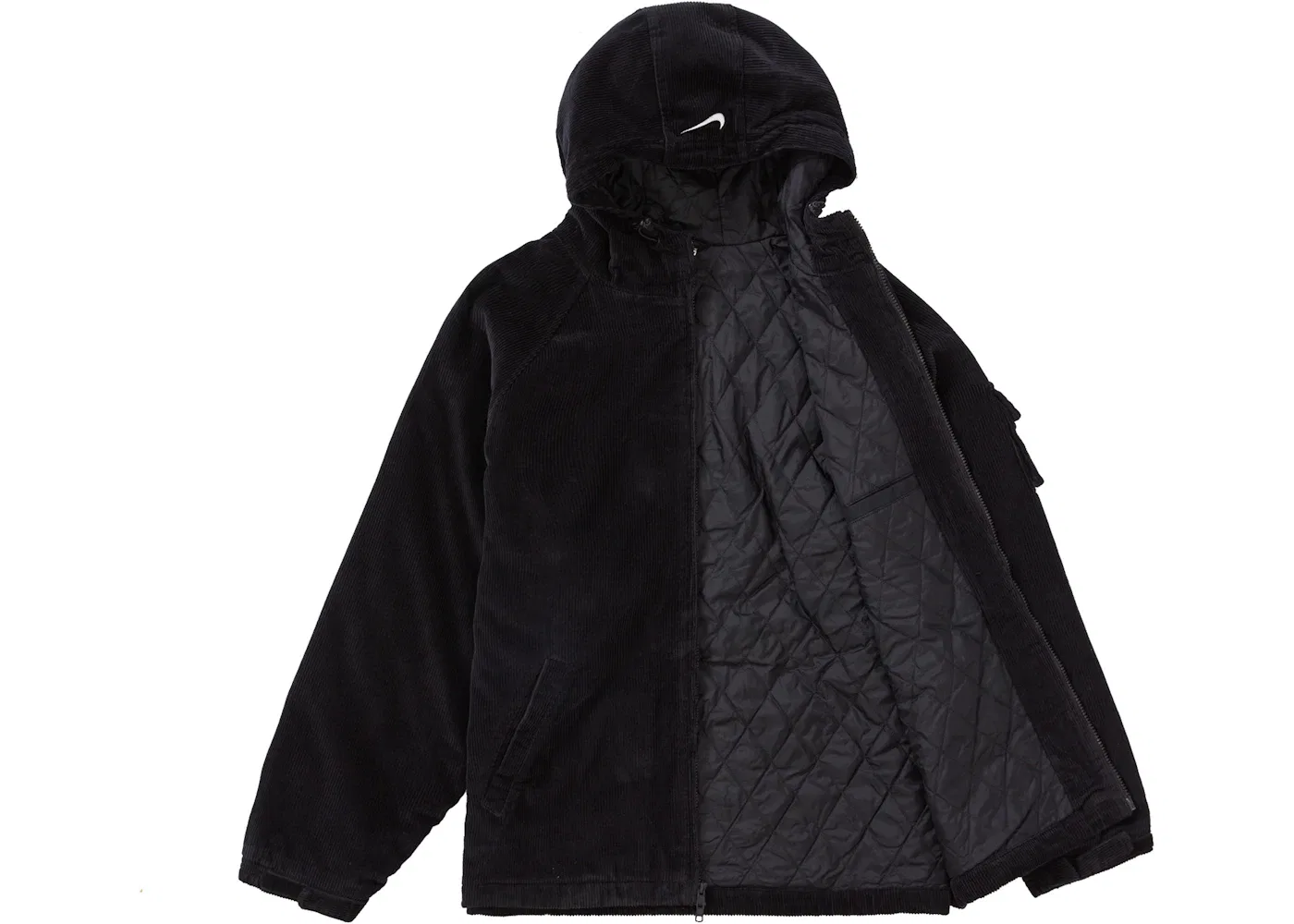 Мужская куртка из вельвета с капюшоном Arc Supreme Nike, Black — фото 2
