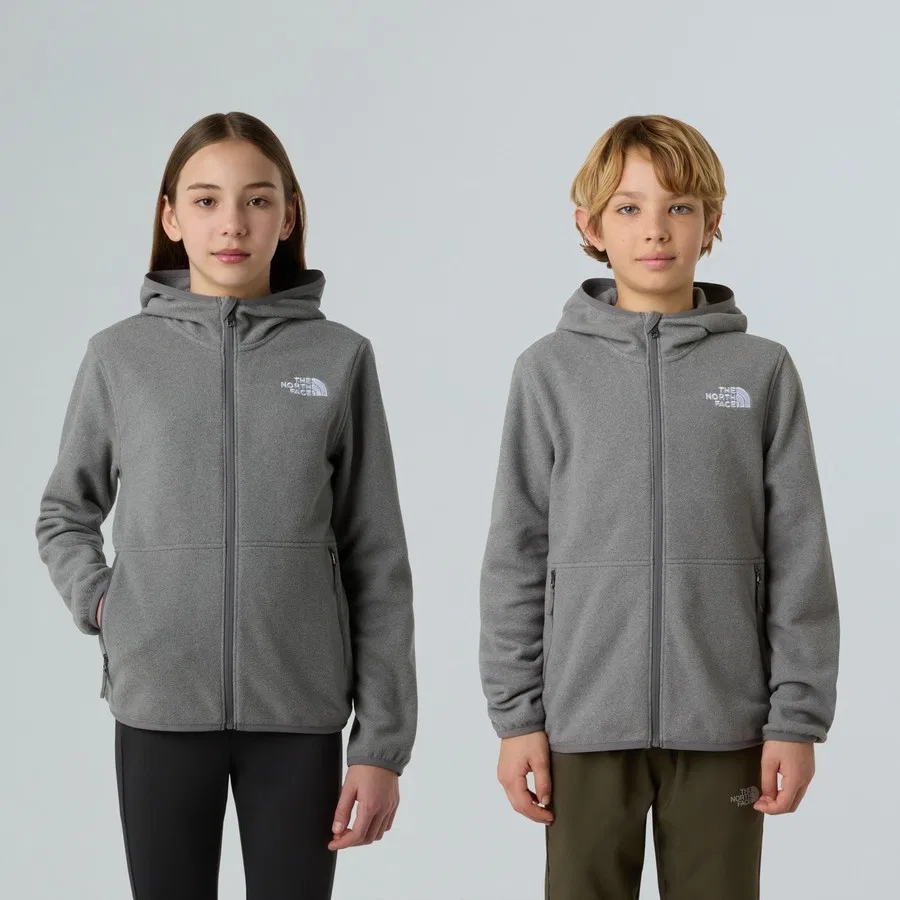 Детский флисовый полукомбинезон с капюшоном Glacier The North Face, Серый