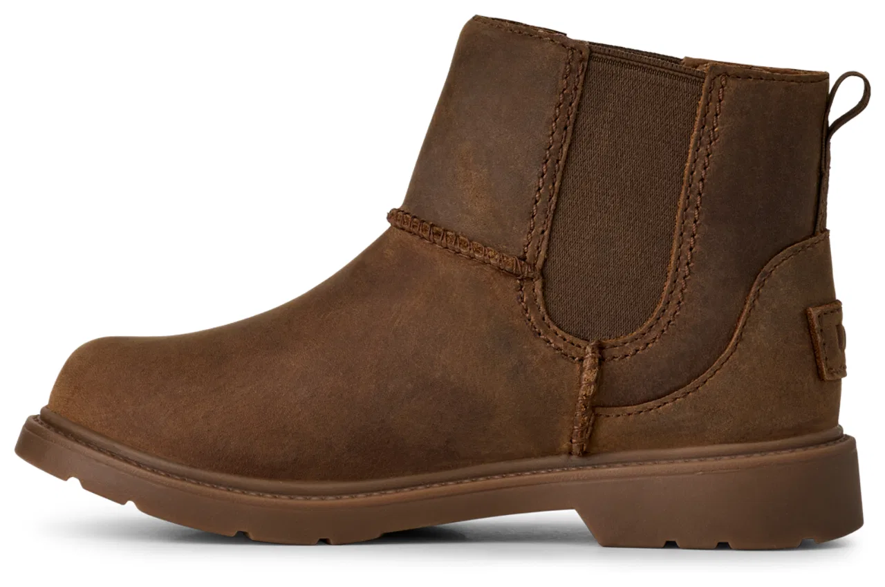 Детские ботинки-челси для девочек с водоотталкивающим верхом UGG Perry Weather Walnut — фото 2