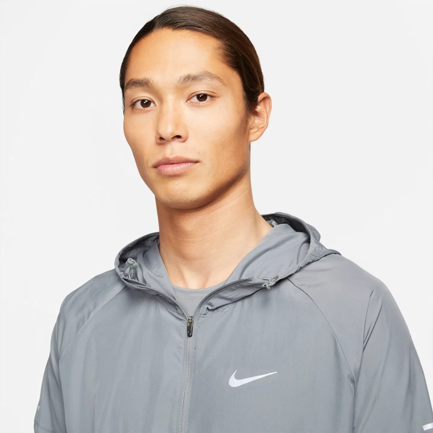 Мужская водонепроницаемая куртка для бега Repel Miler Nike, Smoke Grey — фото 3
