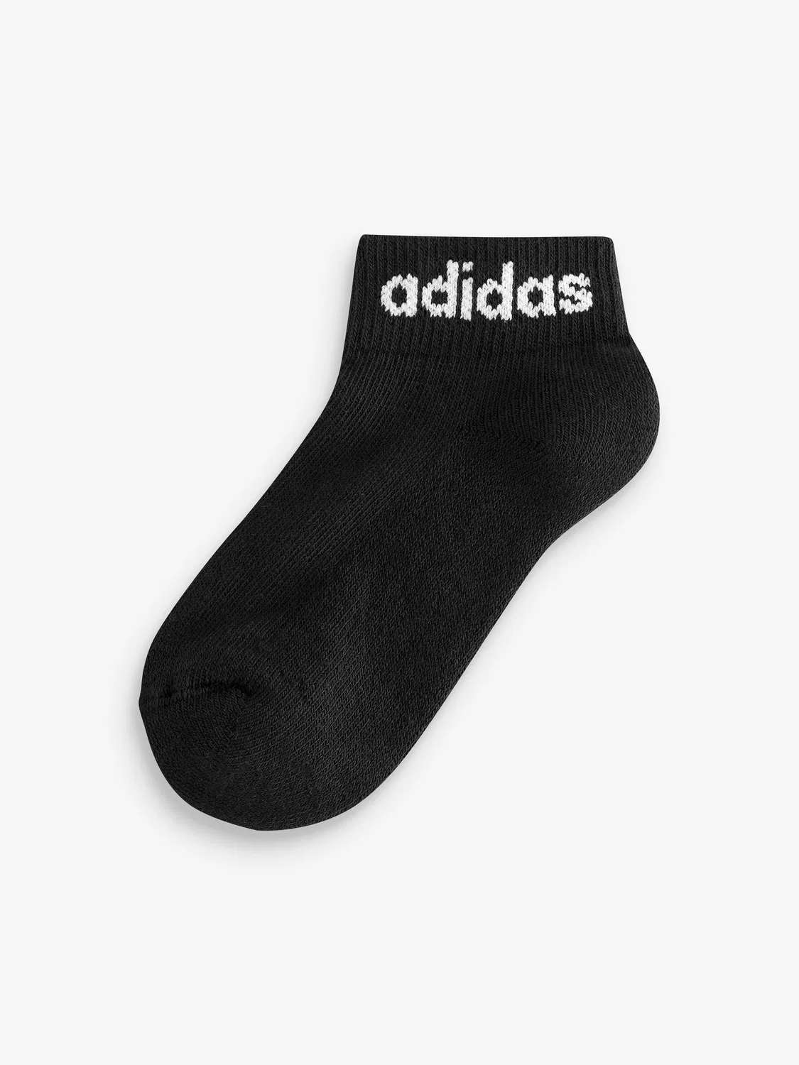 Носки с амортизацией adidas Black Linear Ankle Cushioned Socks 3 Pack, черный — фото 3