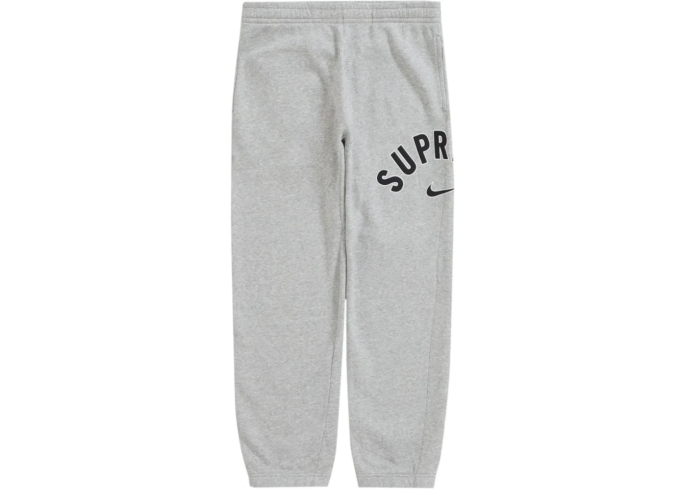 Мужские штаны из флиса с логотипом Supreme Nike Arc Heather Grey