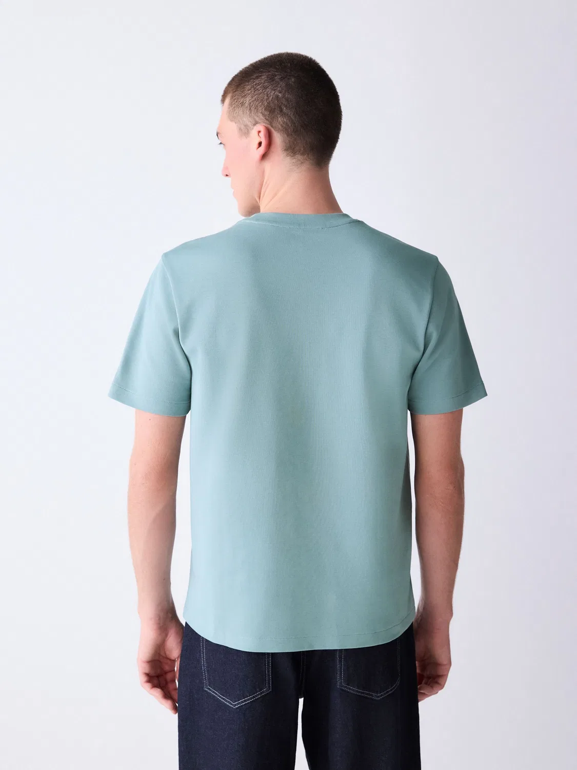 Футболка Regular Fit, Soft Heavyweight Next, Green Sage — фото 3