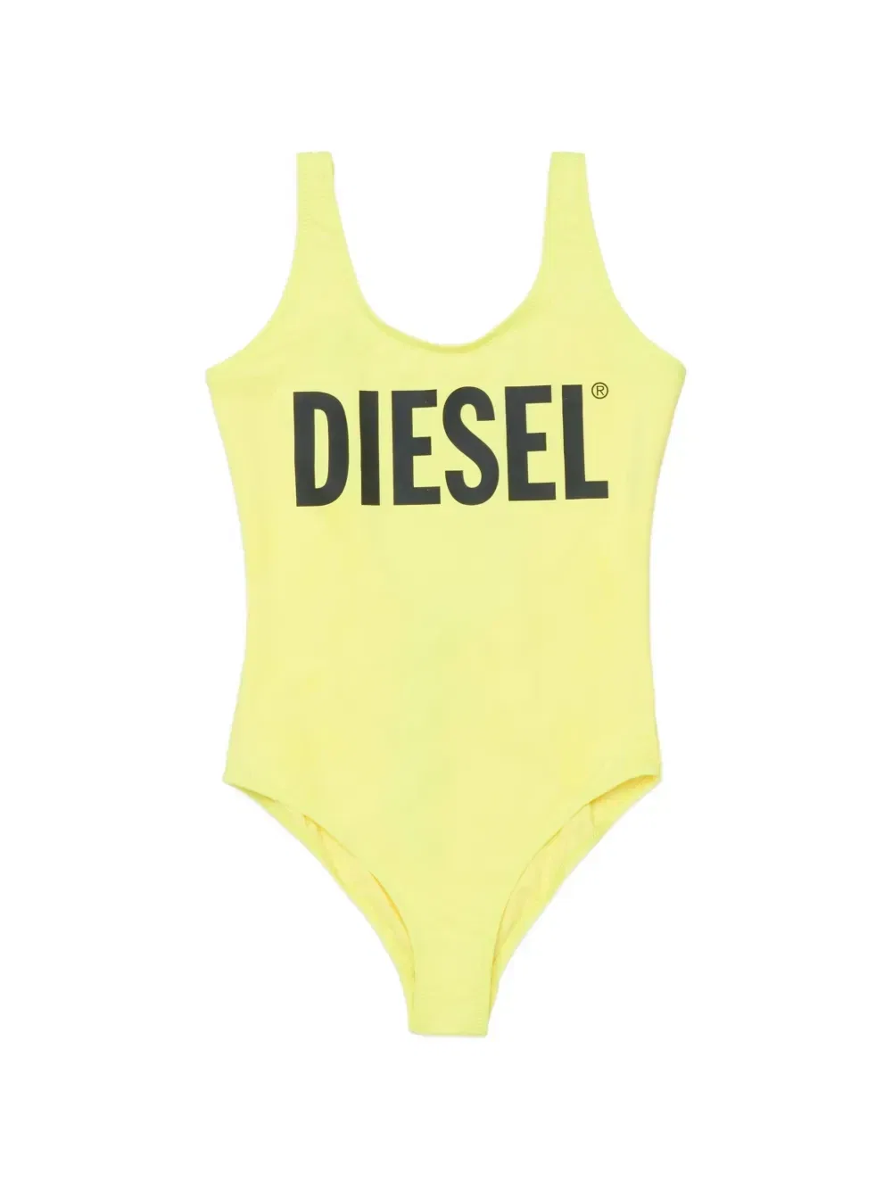 Слитный купальник с логотипом Diesel Kids, желтый